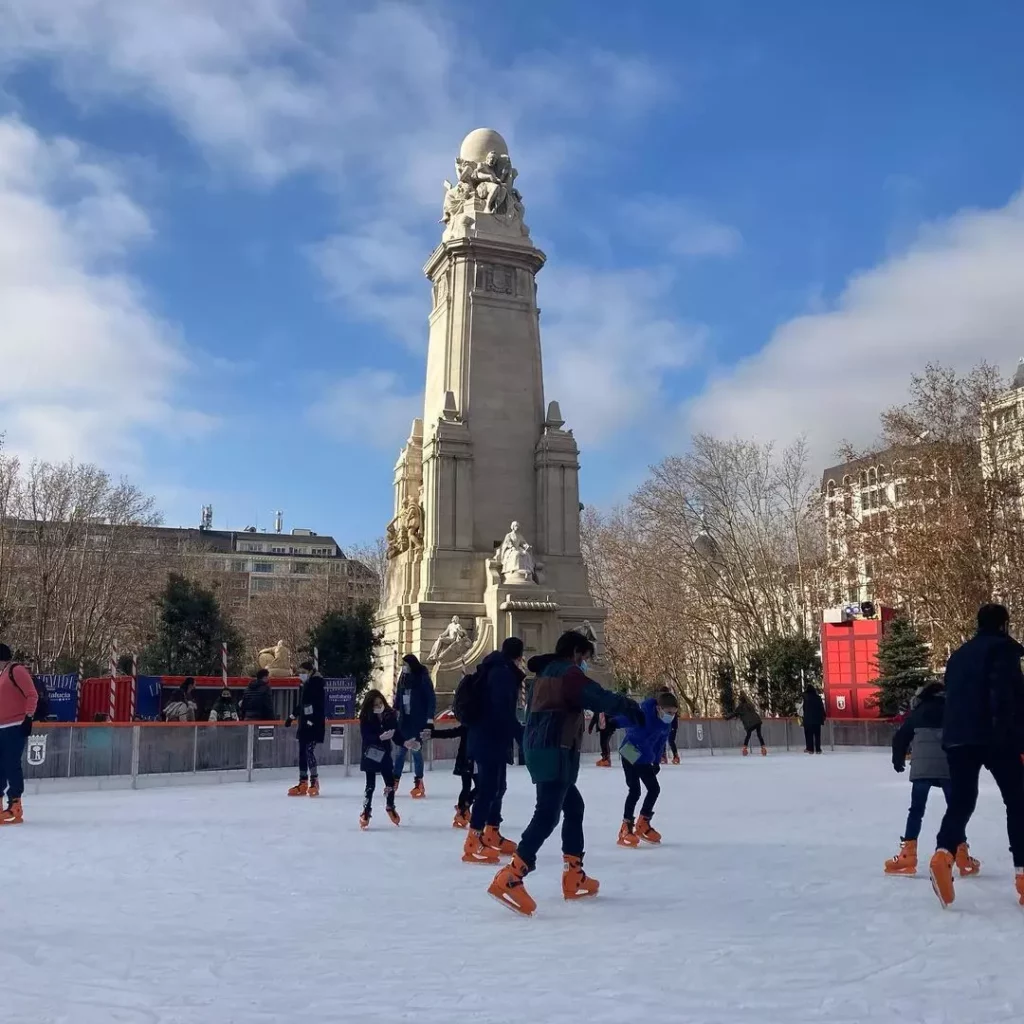 Skating Rink "La Navideña" in Madrid